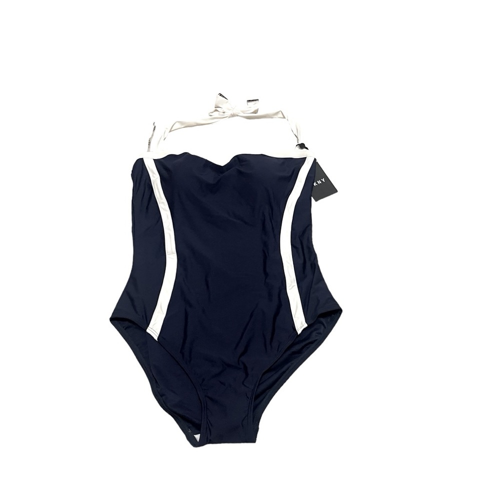 🌼💚NWT DKNY ONE PIECE HALTER SWIMSUIT. - Picture 3 of 7